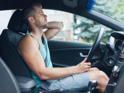 chronic low back pain on driving